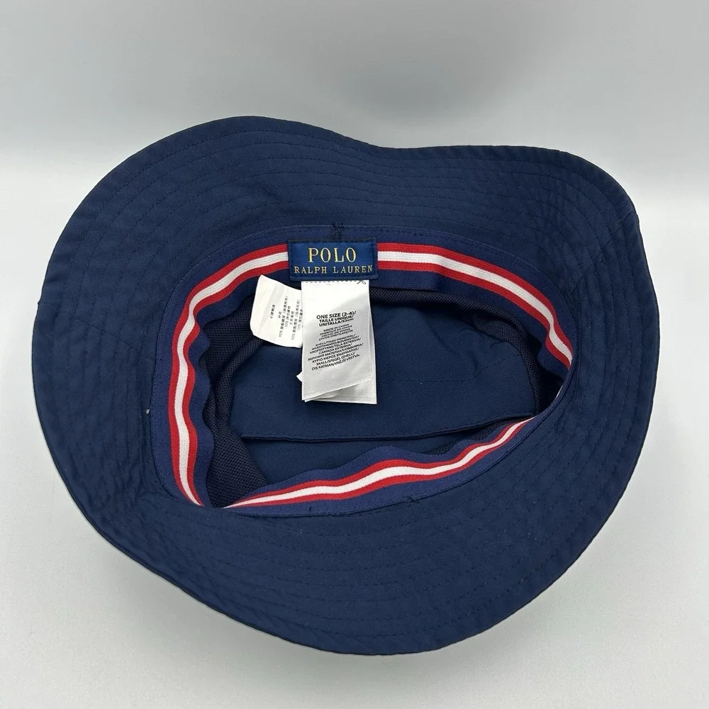 Polo Ralph Lauren Blue Bucket Hat Toddler Size 2-4 Cotton Pony‎ Logo